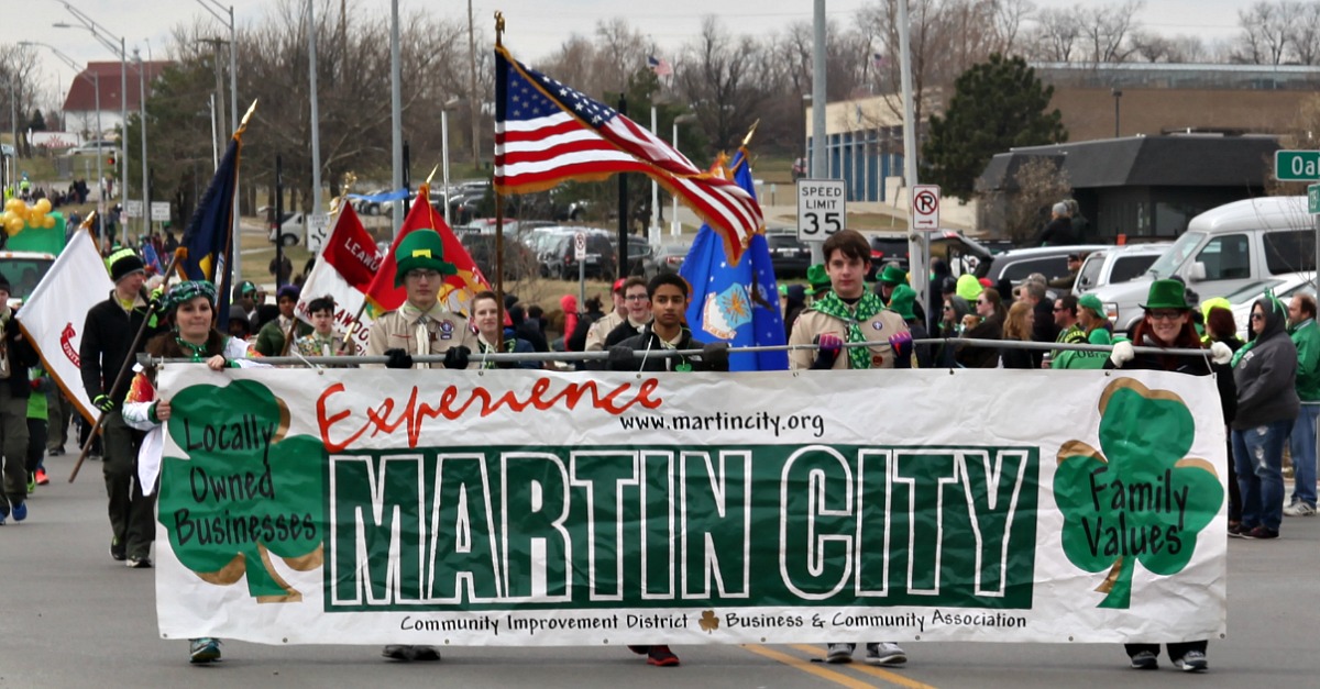 martin city parade banner