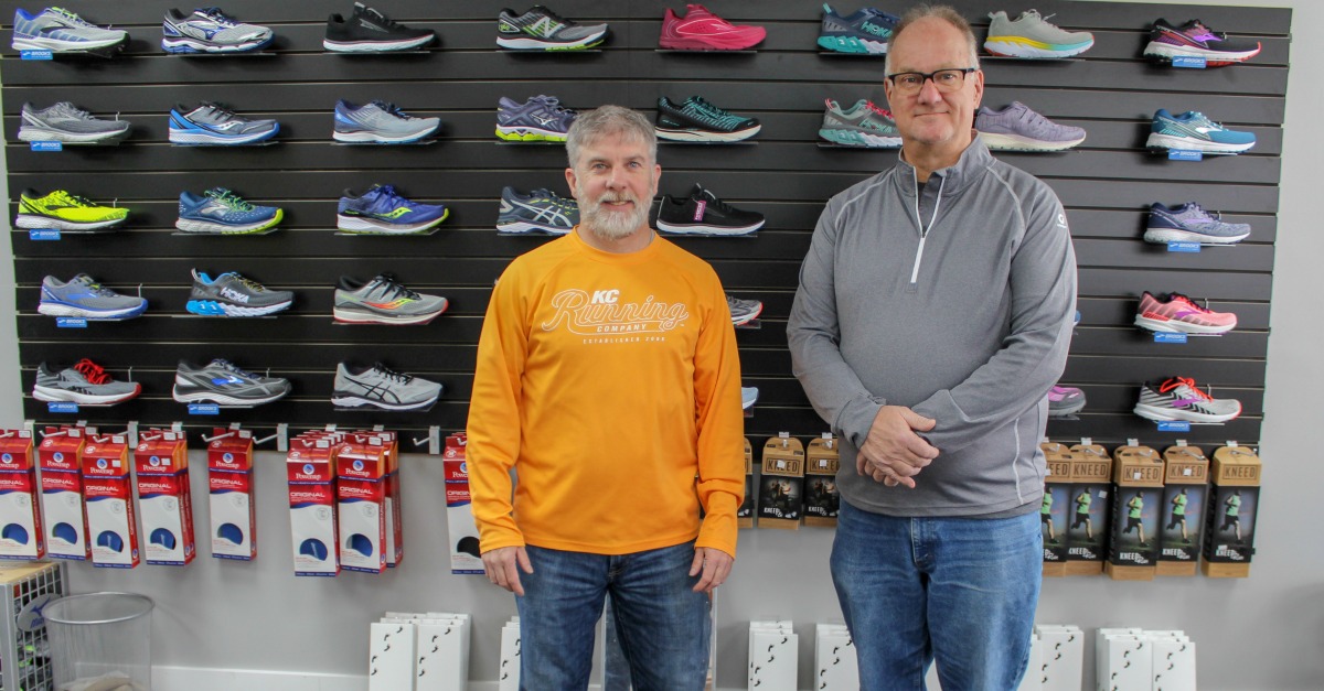 KC Running Company Owner Troy Fitzgerald and Event Director Brad Ziegler