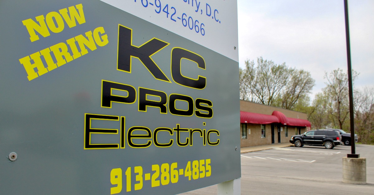 KC Pros Electric is located on the west side of Holmes Road across from Fishtech.