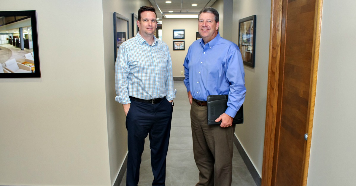 Pearce Construction President Darin Heyen (right) and Vice President Ryan Warman have architecture backgrounds that strengthen the firm’s appeal.