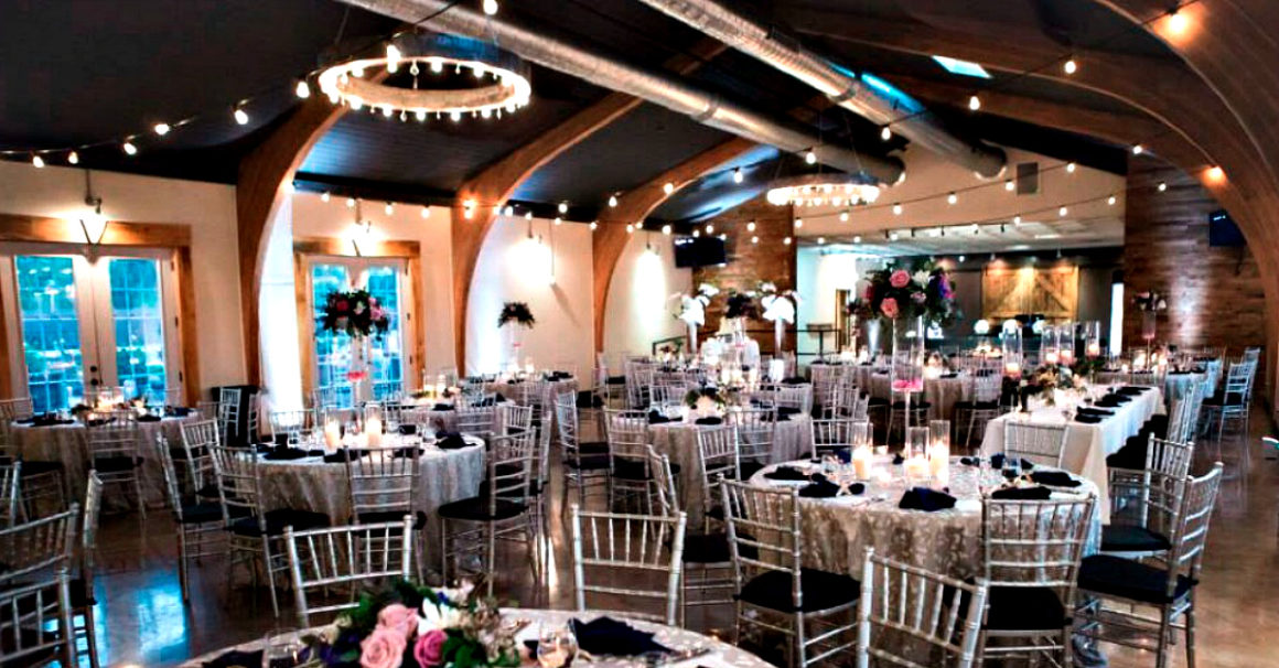 martin event space wedding Wedding set up at The Martin