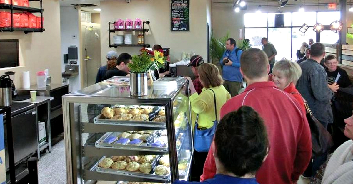 The 2018 Grand Opening drew crowds thirsty for a taste of Martin City Coffee.