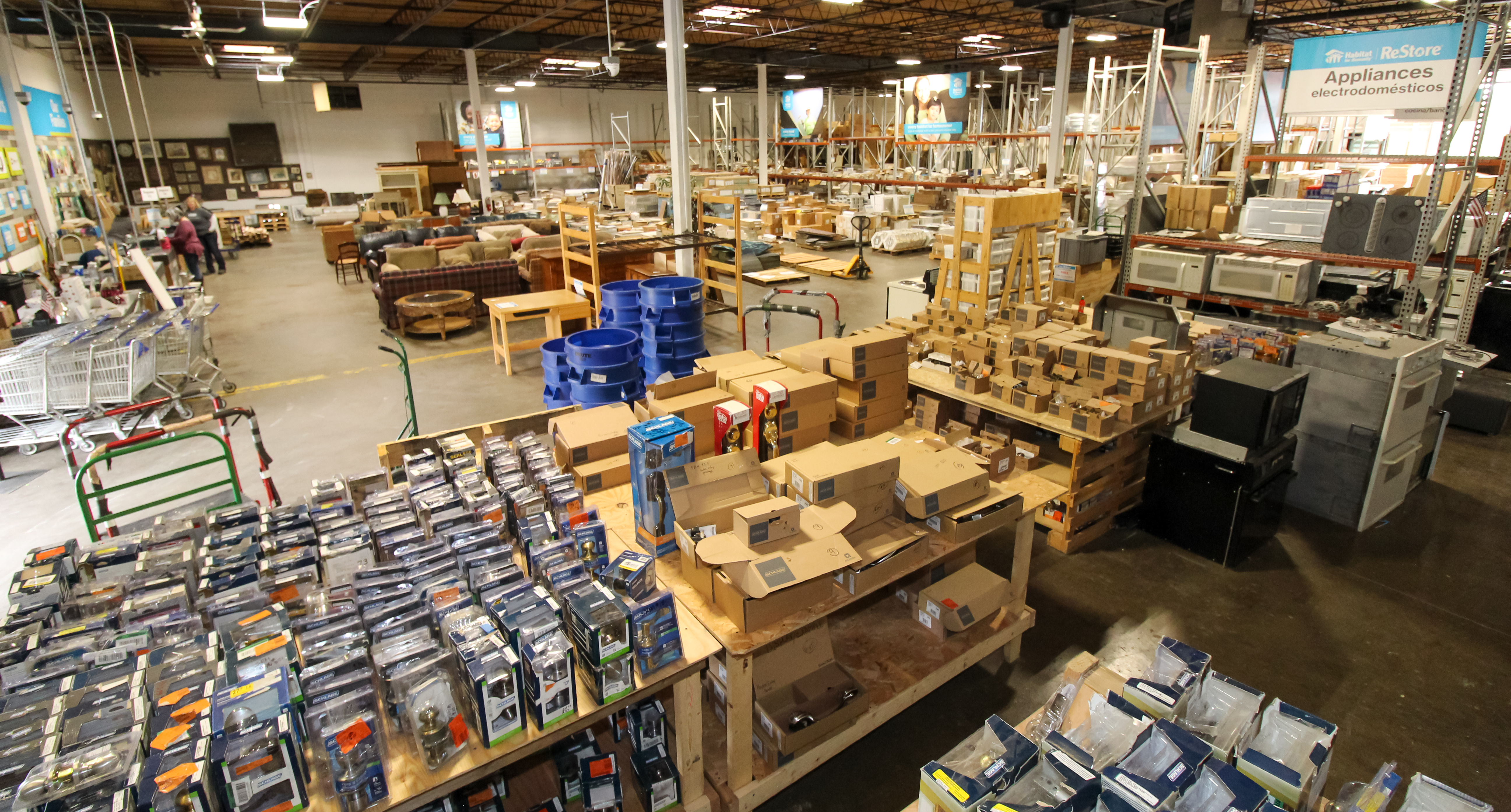 roughly 45,000 square feet of indoor and outdoor inventory space