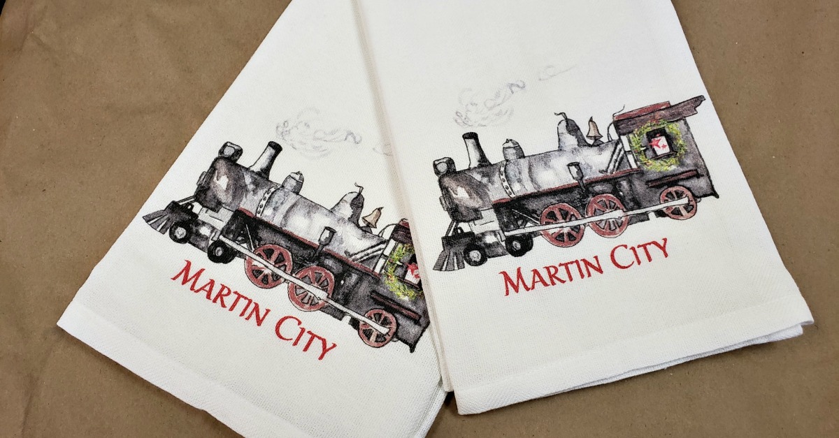 martin city towels sidelines custom floral