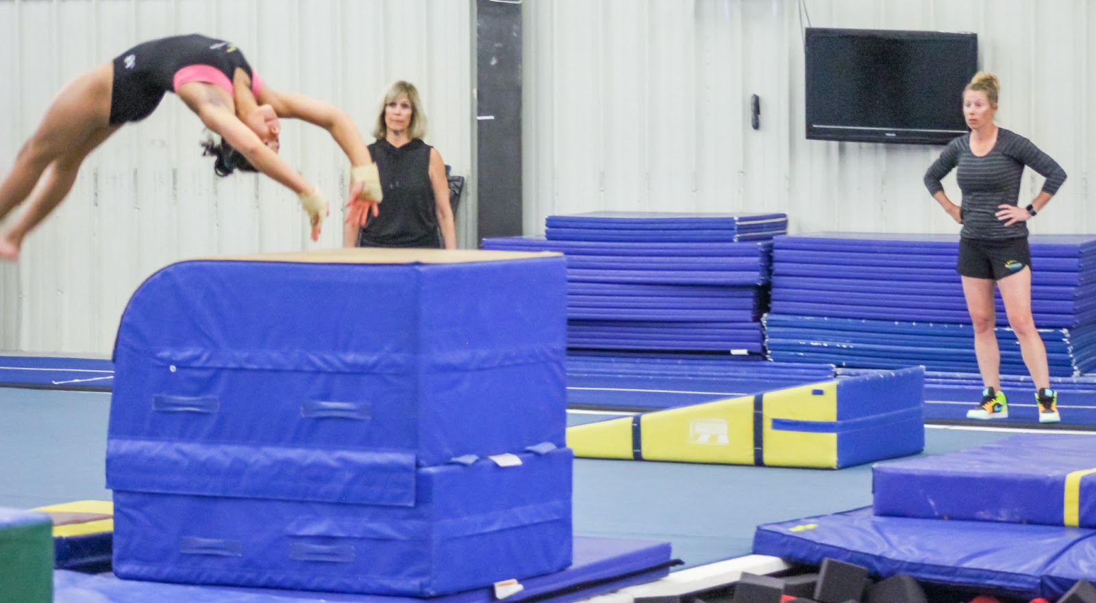 Fuchs and her coaches give special attention to every student at Eagles Gymnastics & Dance Centre.