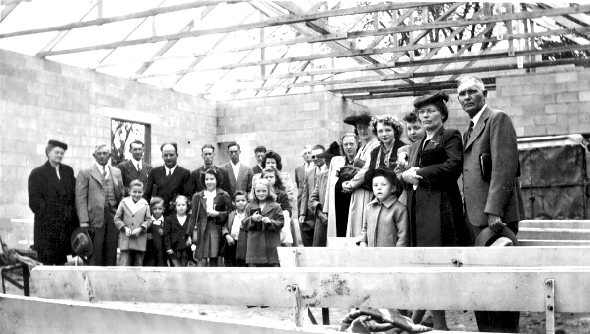 The first Sunday school at the church was held before construction was completed.