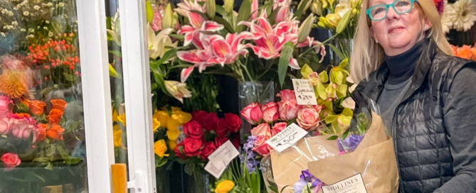 Karyn Brook sidelines custom floral martin city