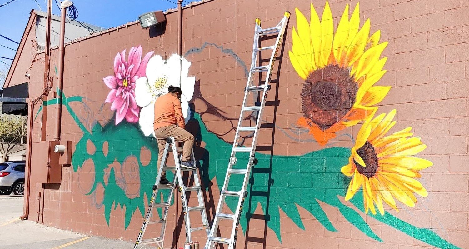 mural Sidelines Custom Floral Martin City
