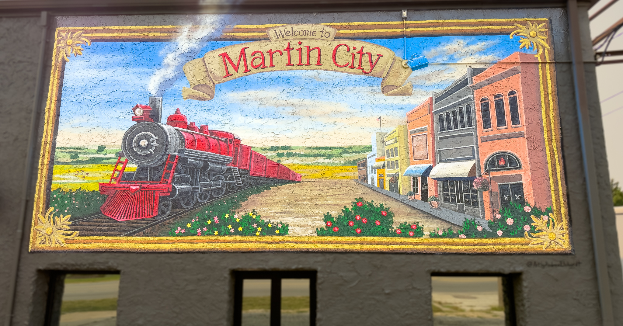 Martin City mural on The Martin