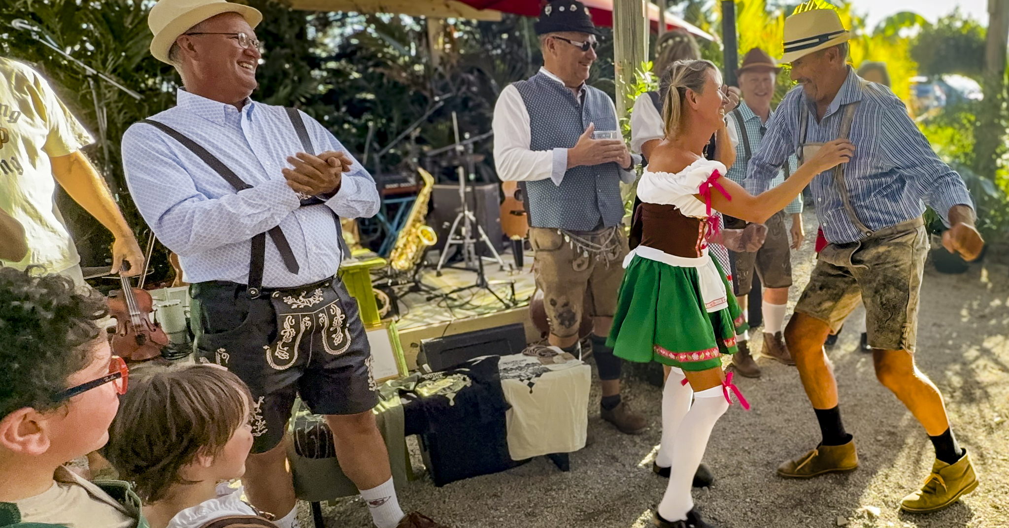 dancing at oktoberfest